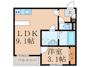 仮）fika戸畑の物件間取画像